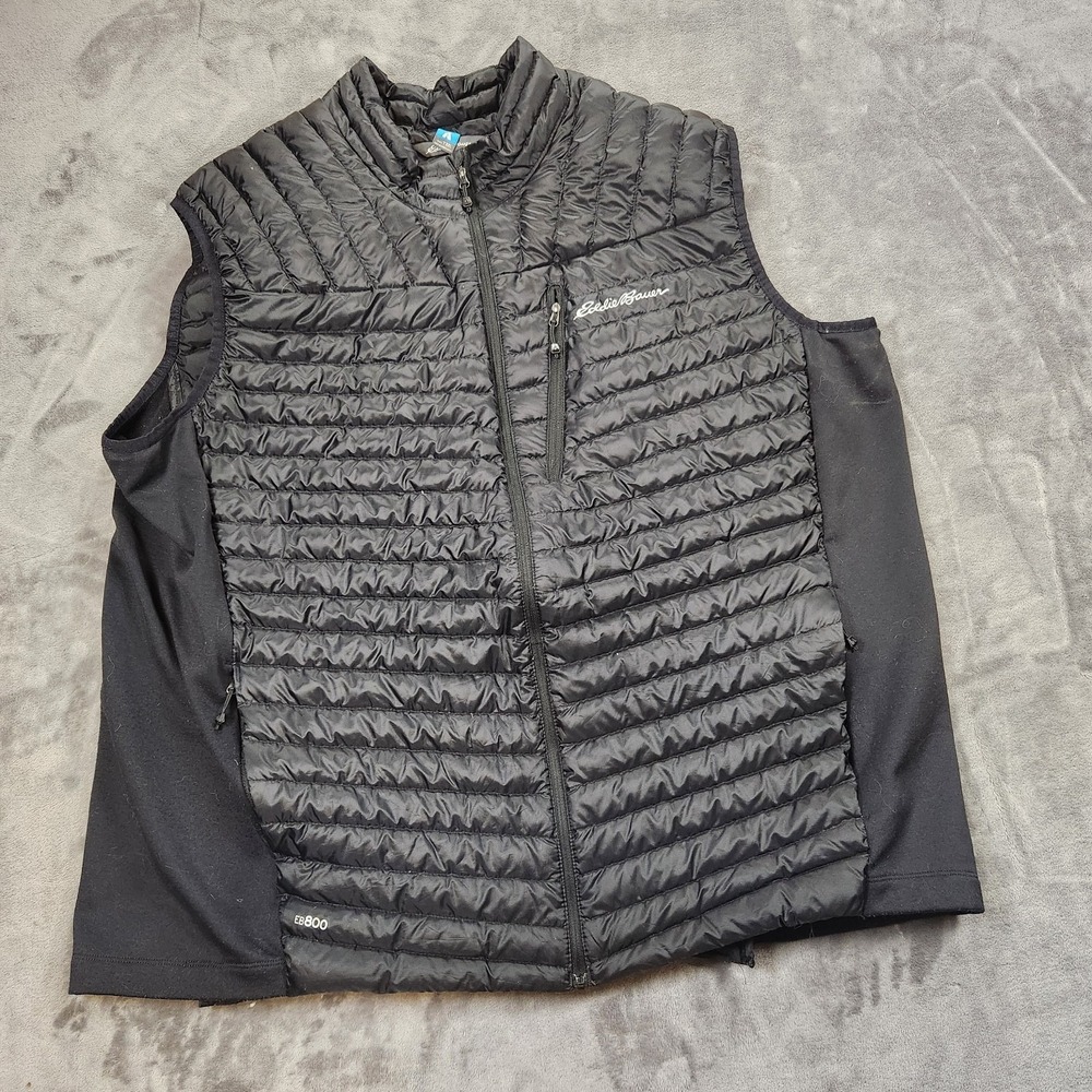 Eddie Bauer Vest Mens T3XL Black First Ascent Pertex Quantum Down Gorpcore